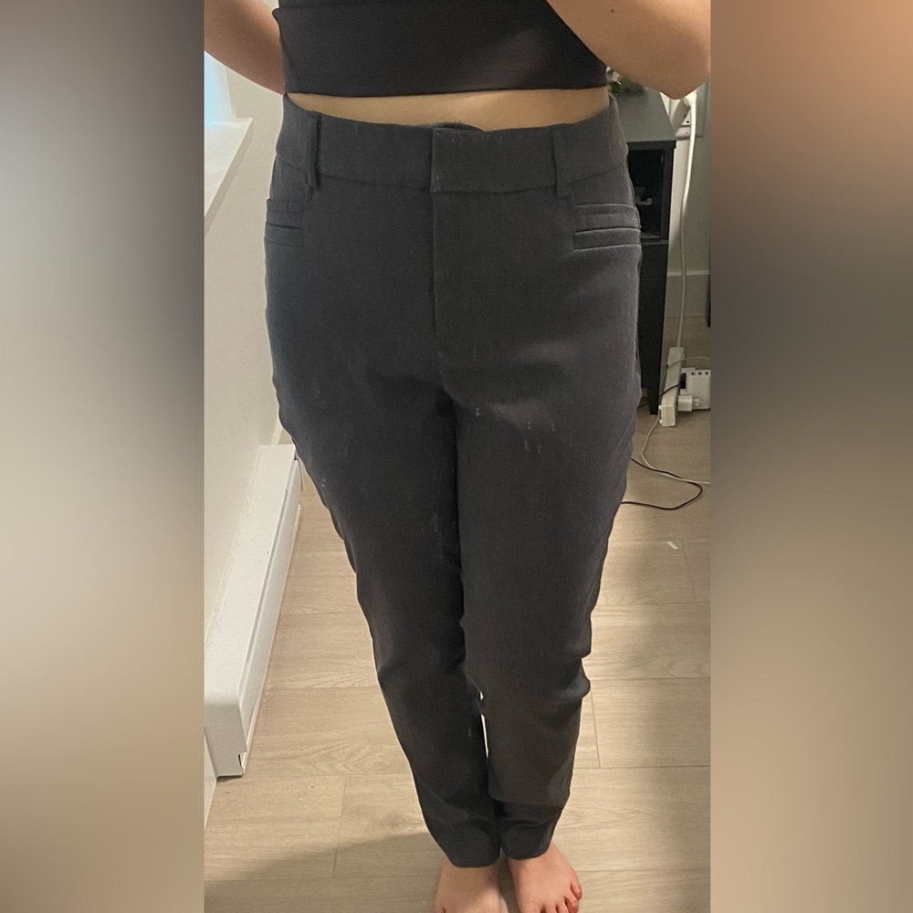 Dynamite Grey Slim Fit Dress Pants (Hemmed)